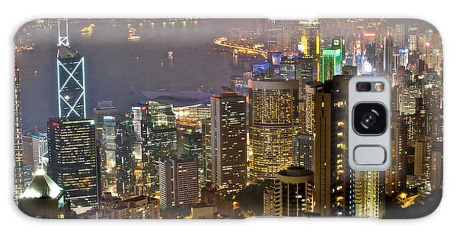  Hong Kong Night View Galaxy Case featuring the photograph Hong Kong night View #2 by Hisao Mogi