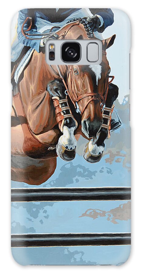Horse Galaxy Case featuring the painting High Style by Lesley Alexander