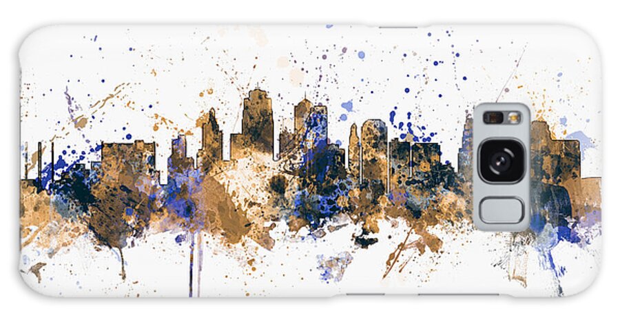 United States Galaxy Case featuring the digital art Kansas City Skyline by Michael Tompsett