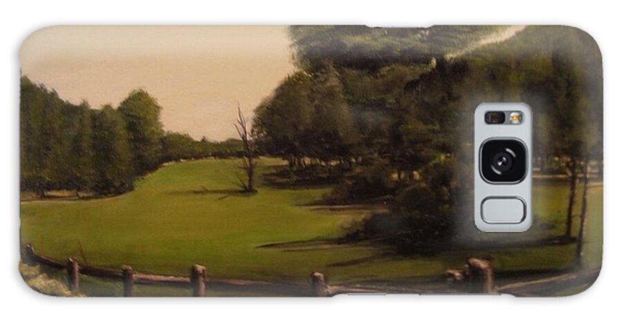 Fineartamerica.com Galaxy Case featuring the painting Landscape of Duxbury Golf Course - Image of Original Oil Painting #3 by Diane Strain