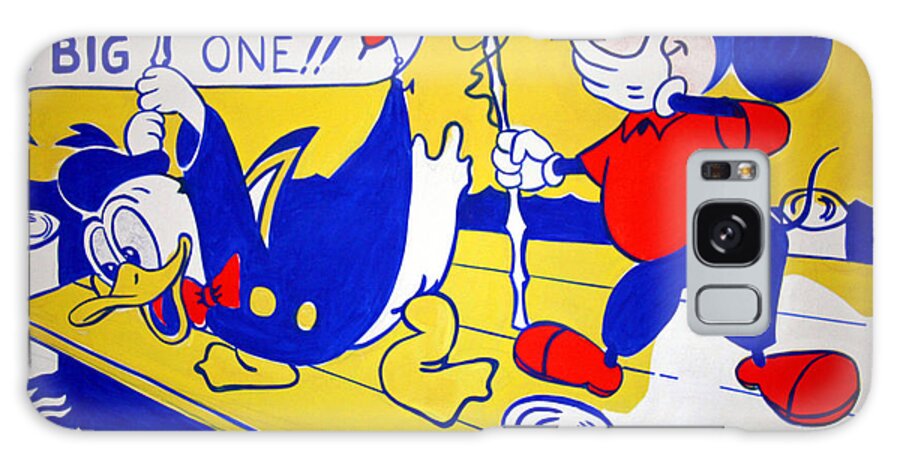 Donald Galaxy Case featuring the photograph Lichtenstein's Look Mickey by Cora Wandel