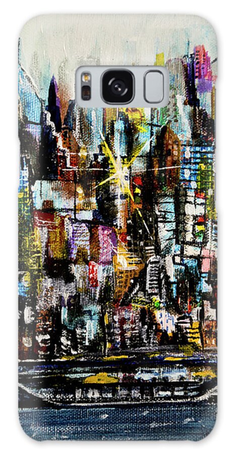 Jack Diamond Galaxy Case featuring the painting Manhattan Morning #2 by Jack Diamond