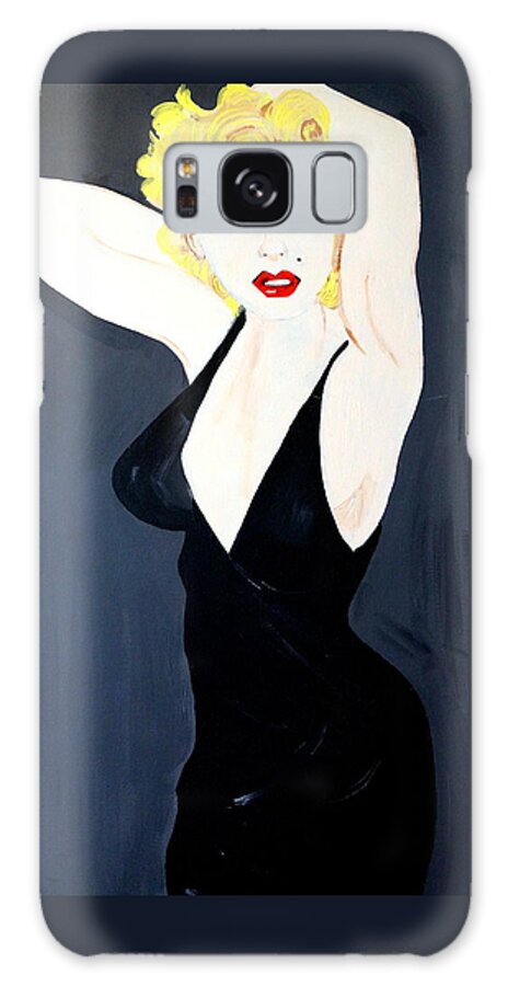 Marilyn Monroe Galaxy Case featuring the painting Marilyn  Monroe by Nora Shepley