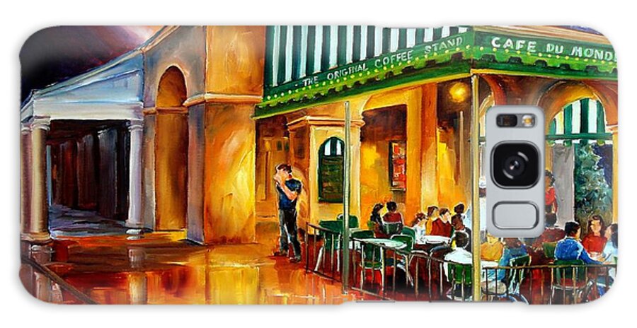 New Orleans Galaxy Case featuring the painting Midnight at the Cafe Du Monde by Diane Millsap