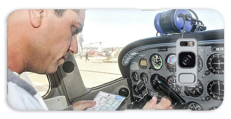 Air Transport Galaxy Case featuring the photograph Preflight Check #2 by Photostock-israel