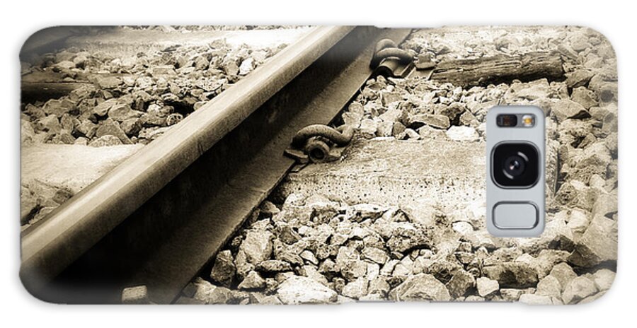 Industry Galaxy Case featuring the photograph Railway tracks #2 by Les Cunliffe