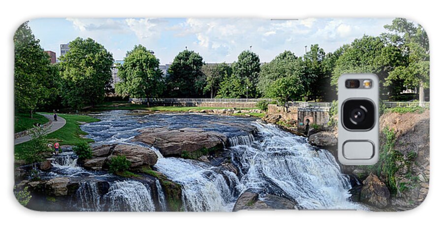 Reedy Galaxy Case featuring the photograph Reedy River Falls #2 by David Hart