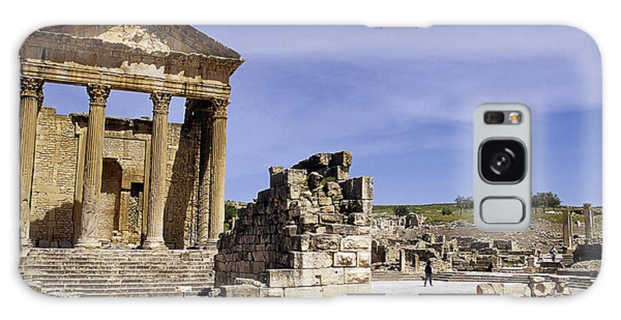 Africa Galaxy Case featuring the photograph Roman ruins Tunisia #2 by Ryan Fox