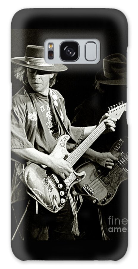 Stevie Ray Galaxy Case featuring the photograph Stevie Ray Vaughan 1984 by Chuck Spang