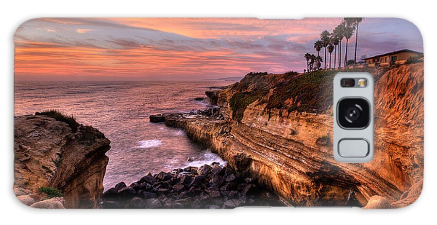 Beach Galaxy Case featuring the photograph Sunset Cliffs #1 by Peter Tellone