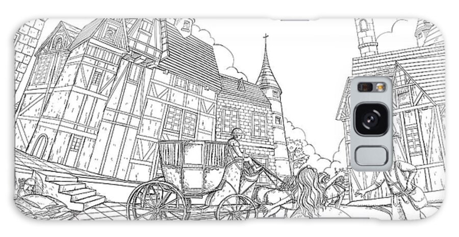 The Wurtherington Diary Galaxy Case featuring the painting The Bavarian Village #3 by Reynold Jay