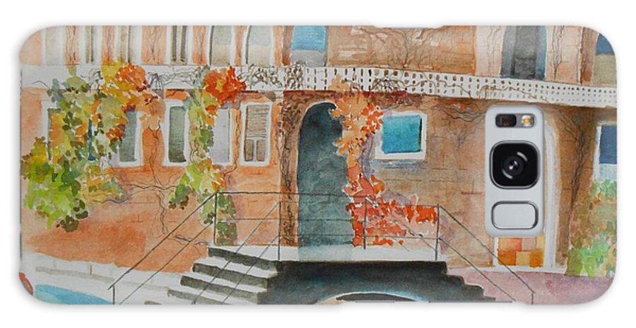 Door Galaxy S8 Case featuring the painting Venice #2 by Geeta Yerra
