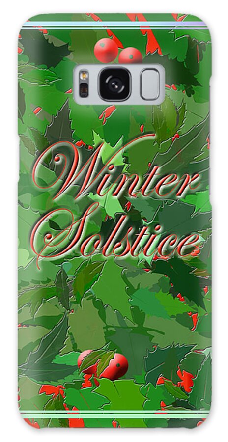 Wicca Galaxy Case featuring the digital art Winter Solstice #2 by Melissa A Benson