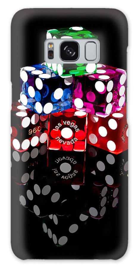 Dice Galaxy Case featuring the photograph Colorful Dice by Raul Rodriguez