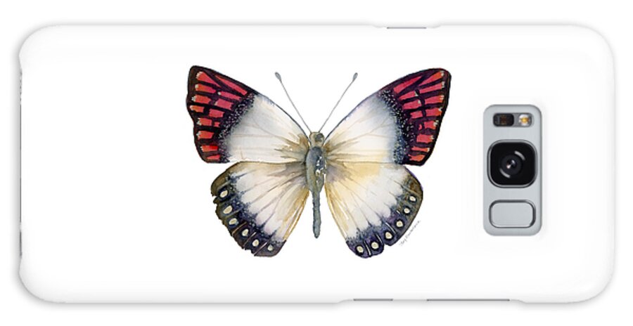 Magenta Galaxy Case featuring the painting 27 Magenta Tip Butterfly by Amy Kirkpatrick