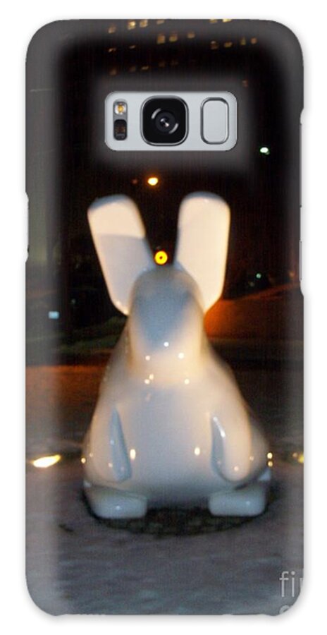  Galaxy Case featuring the photograph Funny Killer Bunny by Kelly Awad