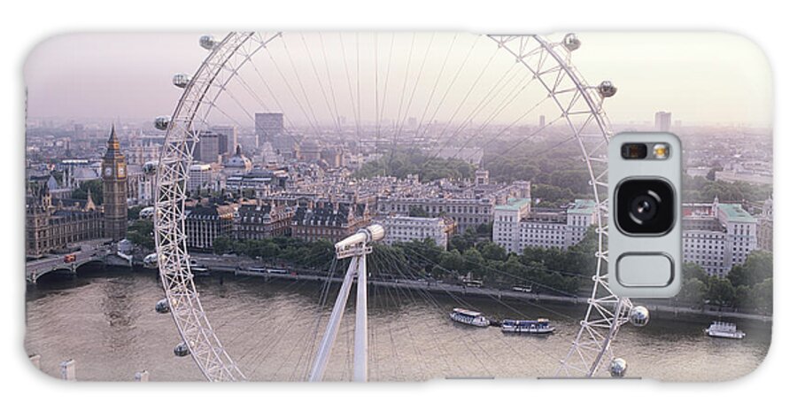 River Thames Galaxy Case featuring the photograph London Eye #3 by Mark Thomas/science Photo Library