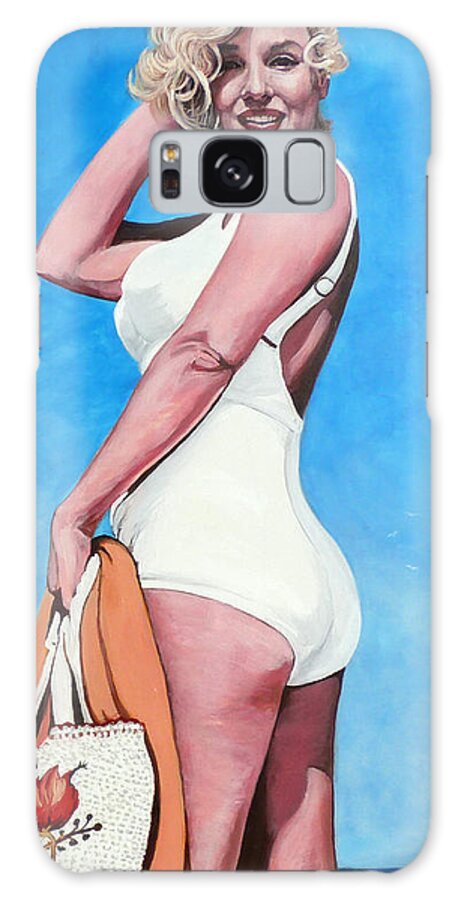 Marilyn Monroe Galaxy Case featuring the painting Marilyn Monroe #1 by Tom Roderick