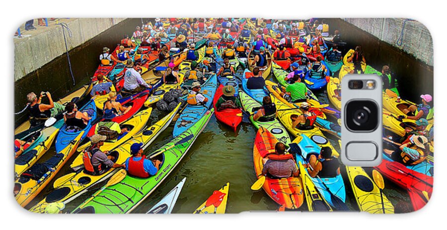 Menasha Galaxy Case featuring the photograph Park to Park Paddle 2013 #3 by Carol Toepke