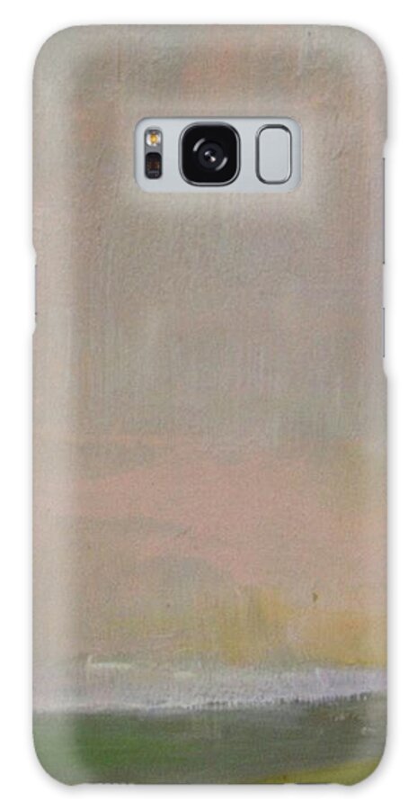 Abstract Galaxy Case featuring the painting Pink Dusk #1 by Vesna Antic