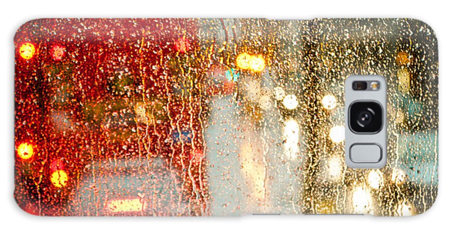 England Galaxy Case featuring the photograph Rainy day in London #3 by Raimond Klavins