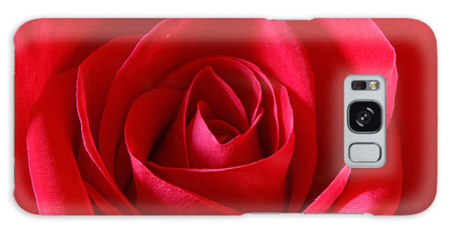 Background Galaxy Case featuring the photograph Red Rose #3 by Peter Lakomy