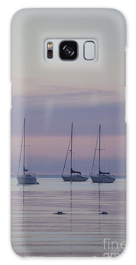 Sailboats Galaxy Case featuring the photograph 3 Sailboats by Timothy Johnson