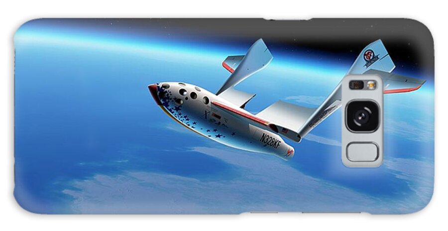 21st Century Galaxy Case featuring the photograph Spaceshipone In Orbit #3 by Detlev Van Ravenswaay