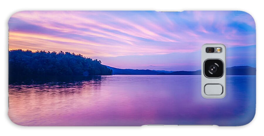 Appalachia Galaxy Case featuring the photograph Sunset During Blue Hour At The Lake #3 by Alex Grichenko