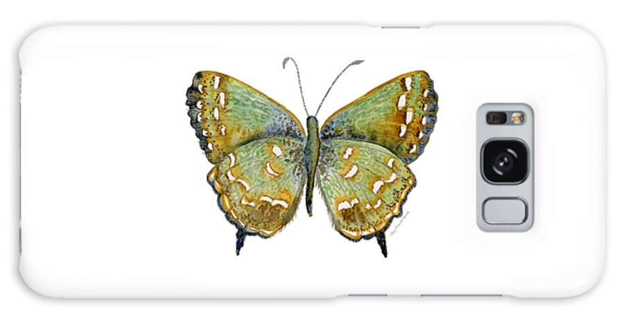 Hesseli Butterfly Galaxy Case featuring the painting 38 Hesseli Butterfly by Amy Kirkpatrick