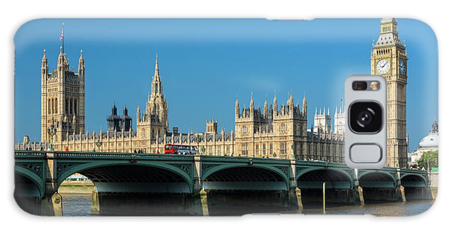 Arch Galaxy Case featuring the photograph Big Ben And Britains Houses Of #4 by Sylvain Sonnet