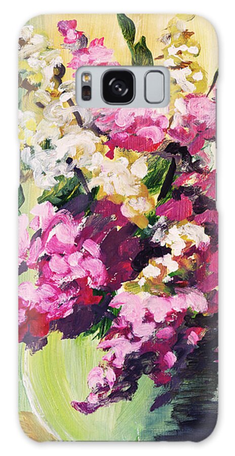 Art Galaxy Case featuring the digital art Composition Of Flowers #4 by Balticboy