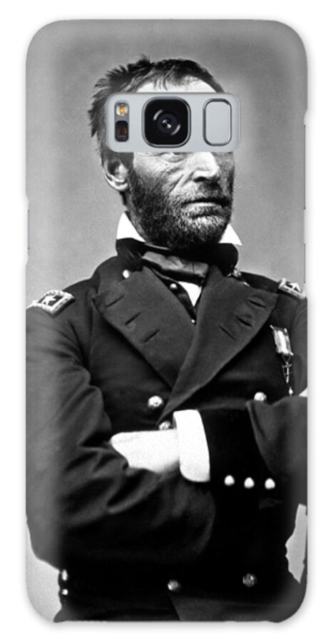 General Sherman Galaxy Case featuring the photograph General William Tecumseh Sherman by War Is Hell Store