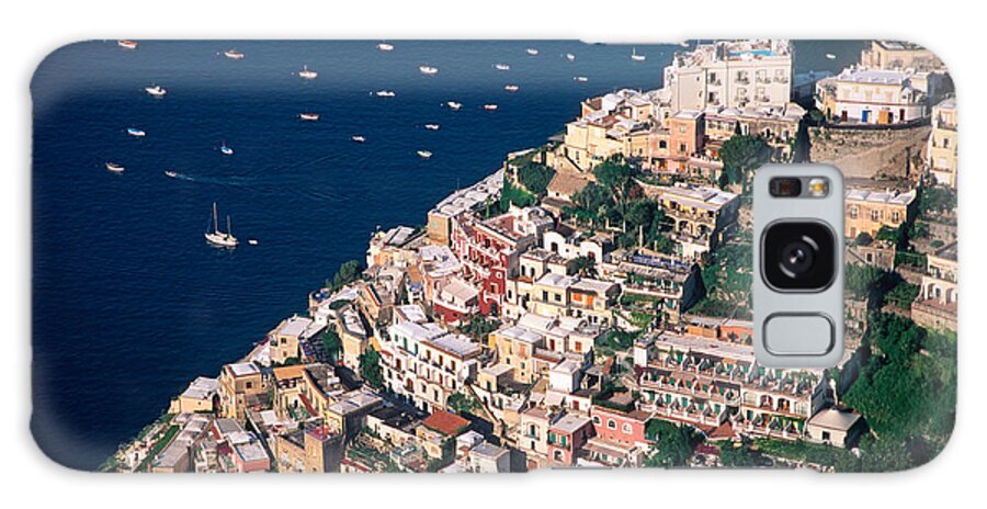 Positano Galaxy Case featuring the photograph Positano town in Italy #2 by George Atsametakis