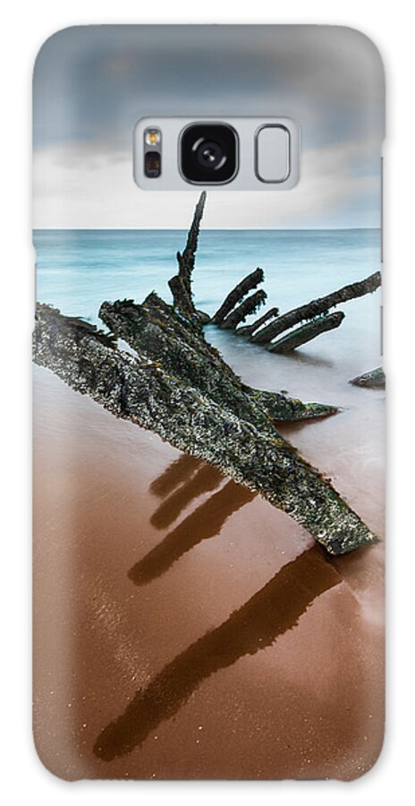 Longniddry Shipwreck Galaxy Case featuring the photograph Remains of Shipwreck #4 by Keith Thorburn LRPS EFIAP CPAGB
