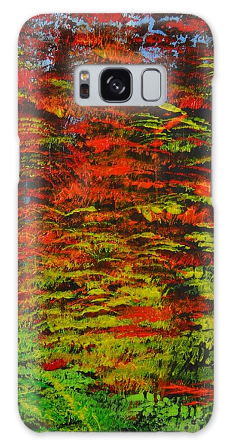 Trees Galaxy Case featuring the painting 4 Seasons Fall by P Dwain Morris