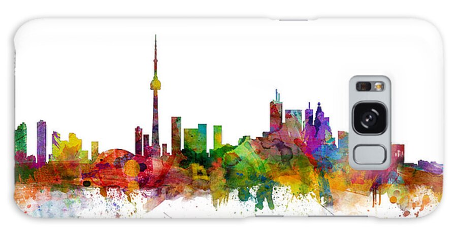 Toronto Galaxy Case featuring the digital art Toronto Canada Skyline by Michael Tompsett