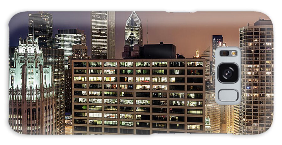 Downtown District Galaxy Case featuring the photograph Usa, Illinois, Chicago, Cityscape #4 by Henryk Sadura