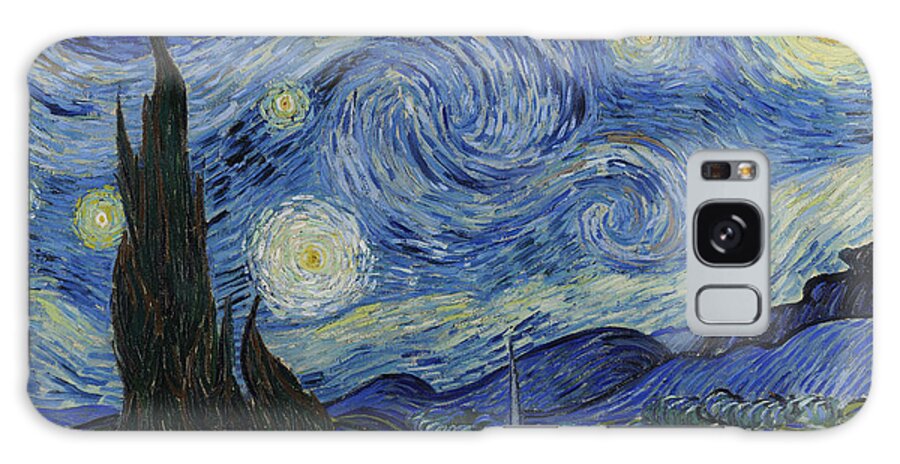 1889 Galaxy Case featuring the painting The Starry Night by Vincent van Gogh