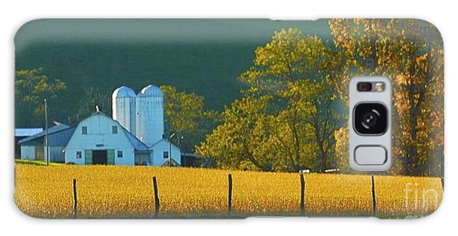 Shennandoah Valley Farm Life Galaxy Case featuring the photograph Fall Barn by Tracy Rice Frame Of Mind
