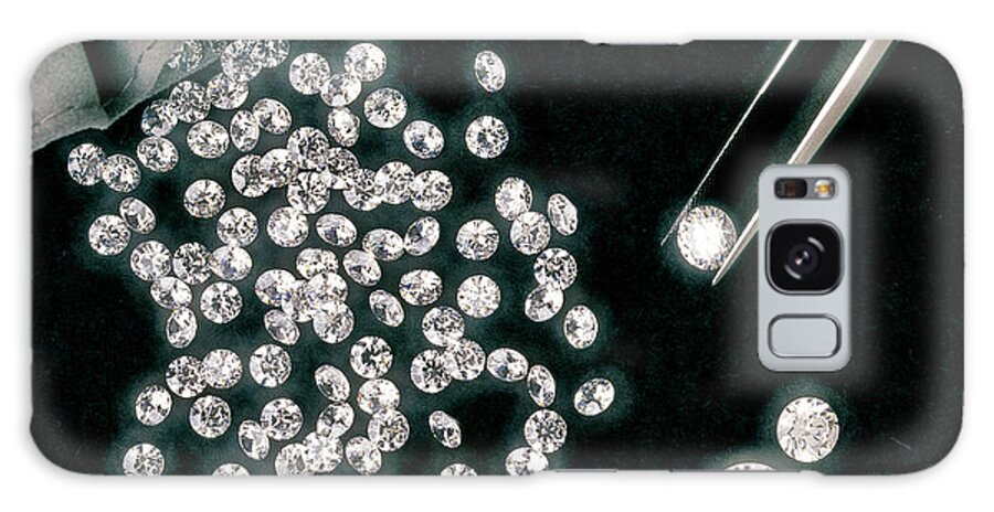 Carbon Galaxy Case featuring the photograph Diamonds #6 by Phillip Hayson