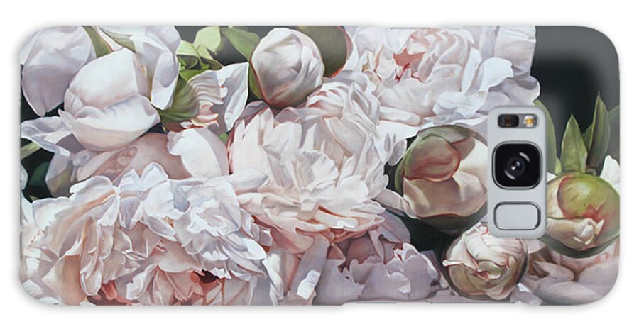 Peonies Galaxy S8 Case featuring the painting Peonies by Thomas Darnell