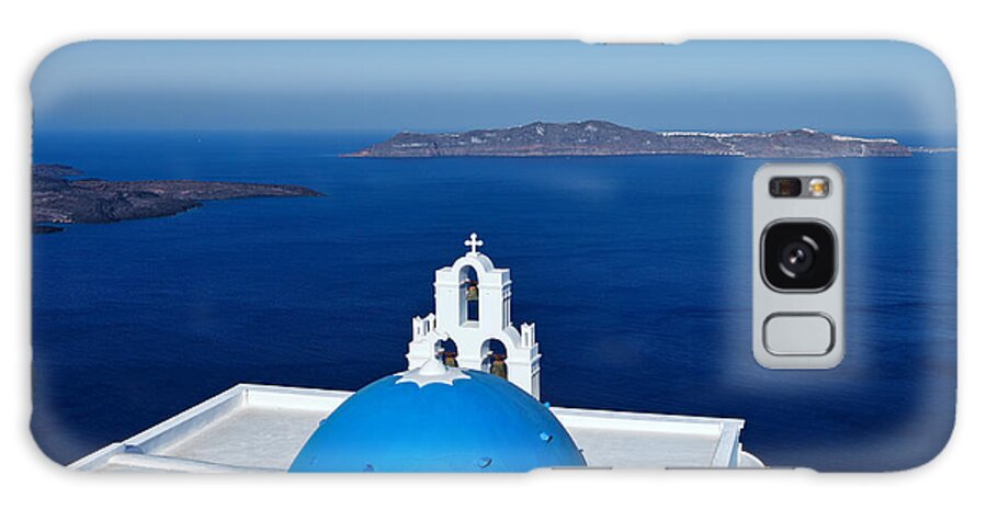 Aegean Galaxy Case featuring the photograph Santorini - Greece #6 by Constantinos Iliopoulos