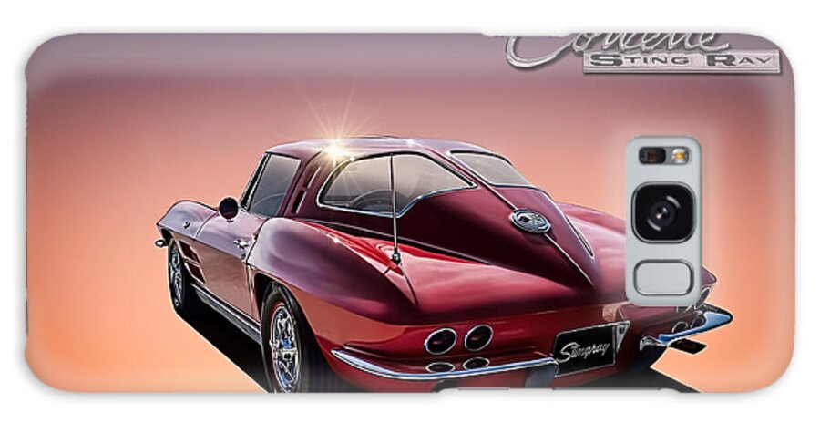 Corvette Galaxy Case featuring the digital art '63 Stinger by Douglas Pittman