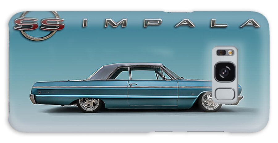 Impala Galaxy Case featuring the digital art '64 Impala SS by Douglas Pittman