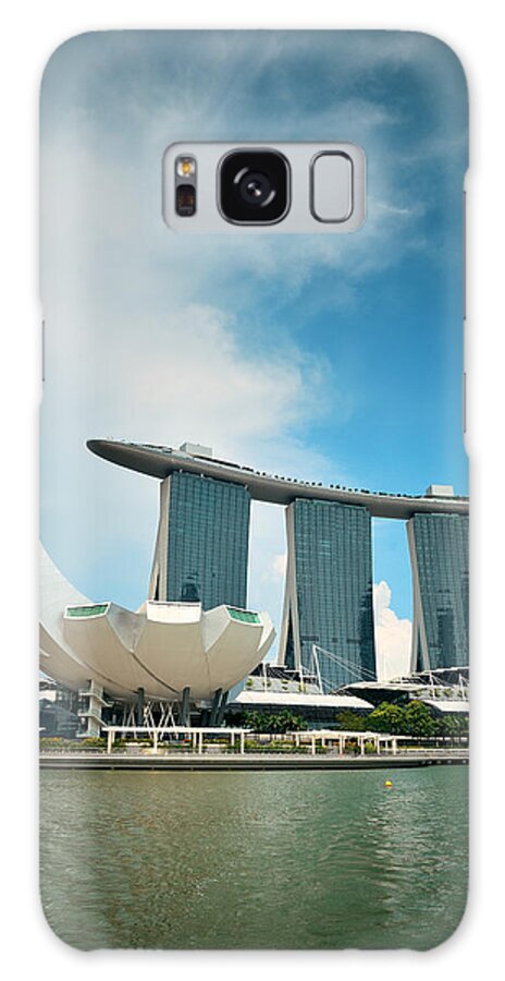 Singapore Galaxy Case featuring the photograph Marina Bay Sands #7 by Songquan Deng