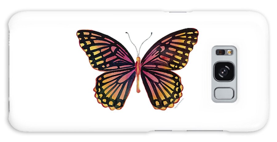 Mime Butterfly Galaxy Case featuring the painting 70 Sunrise Mime Butterfly by Amy Kirkpatrick