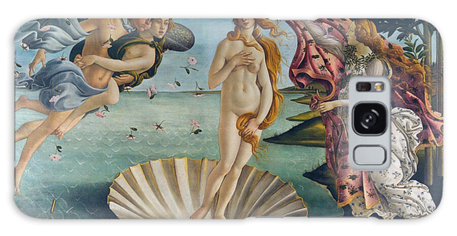 Sandro Botticelli Galaxy Case featuring the painting The Birth of Venus #11 by Sandro Botticelli