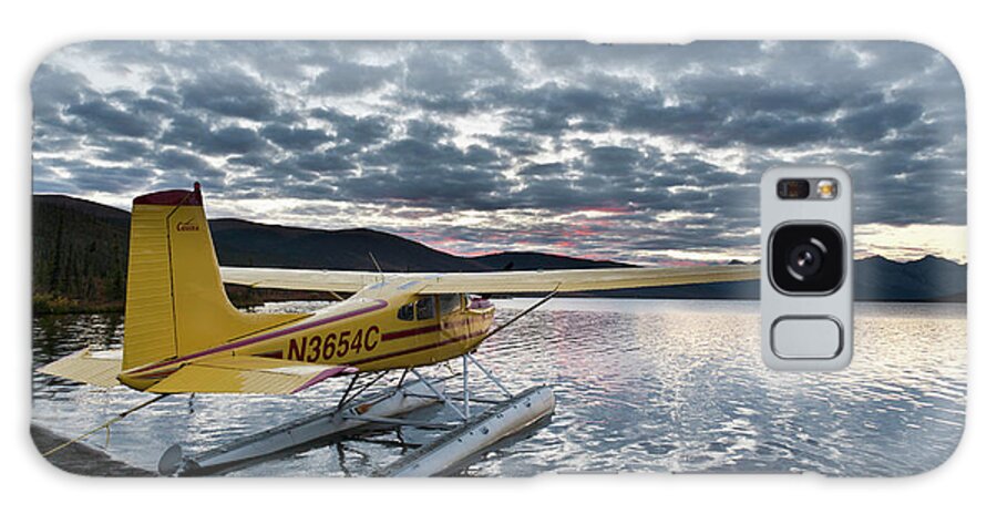 Airplane Galaxy Case featuring the photograph A Floatplane In Scenic Takahula Lake by Hugh Rose