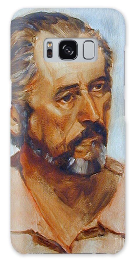 Greta Corens Art Galaxy S8 Case featuring the painting A handsome devil still by Greta Corens